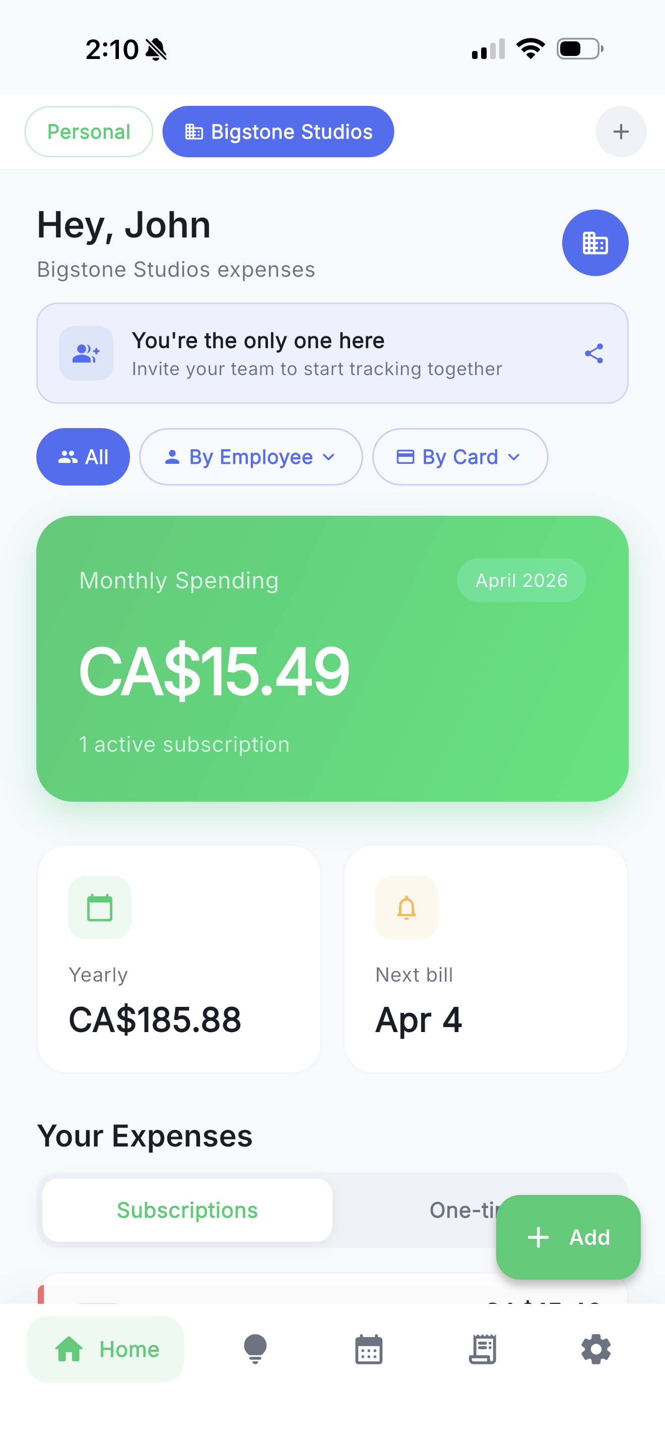Company Dashboard